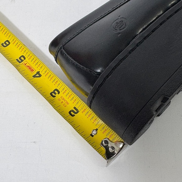 Born Black Leather Chunky Loafer Womens 10 Lug Sole Preppy Academia Minimalist - Picture 10 of 11